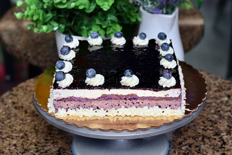 Blueberry Cream Cake